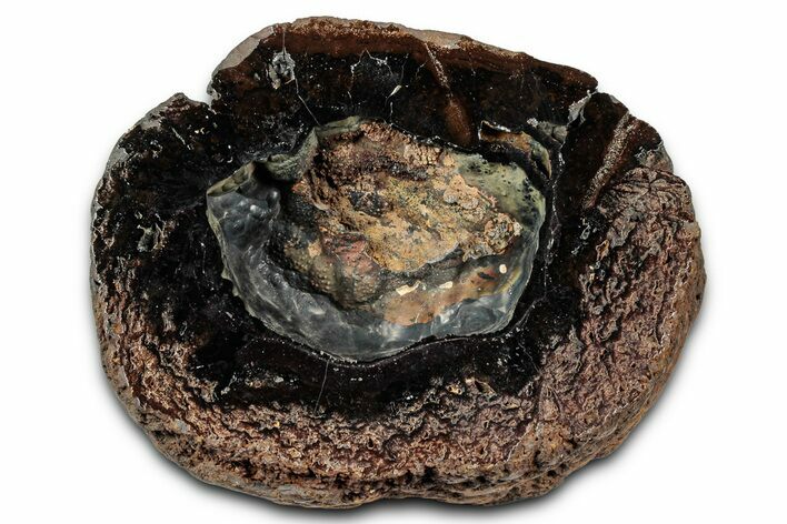 Cut and Polished Hematite Geode Half - Western Australia #353851